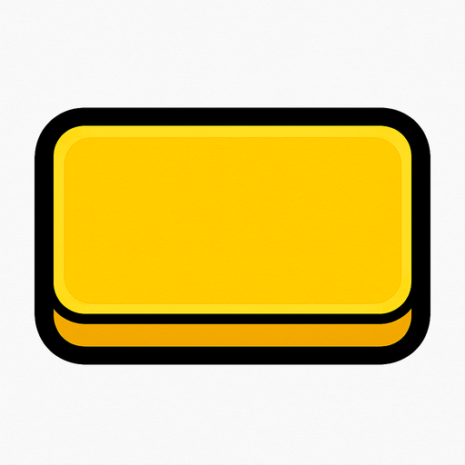 Bana bir adet sarı bir buton yap.
In-Game asset.  2d.  High contrast.  No shadows