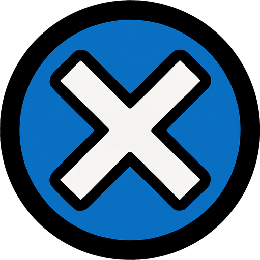 X Button.
In-Game asset.  2d.  High contrast.  No shadows