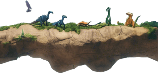 Make it more detailed and add flying dinosaurs