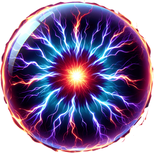 plasma ball
Single Game Texture. In-Game asset. 2d. Transparent background. High contrast. No shadows.