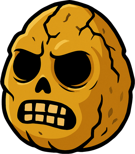 plants vs zombies olü ceviz.
In-Game asset.  2d.  High contrast.  No shadows