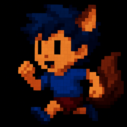 Corriendo pixelart