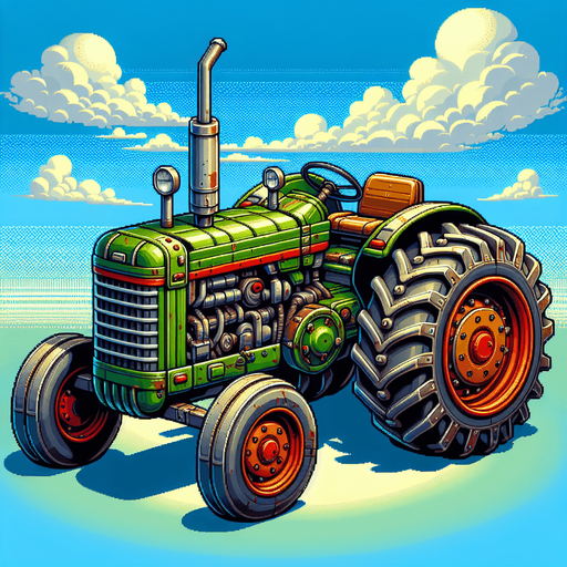tractor.
high definition video game sprite
