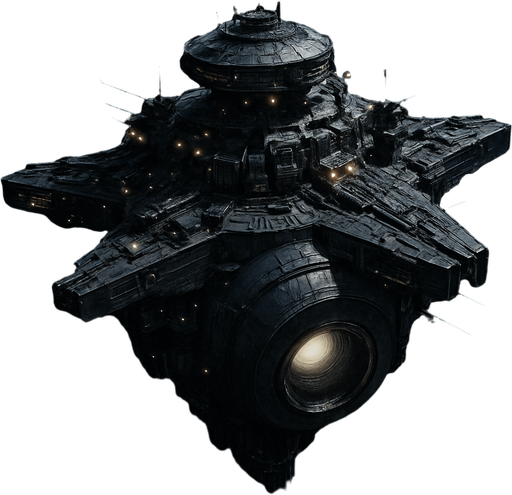 Uzay savaş istasyonu - Gerçekçi.
In-Game asset.  High contrast.  No shadows