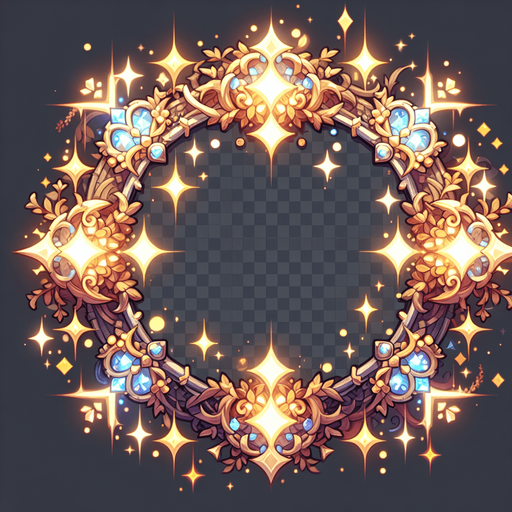 sparkle.
Single Game Texture. In-Game asset. 2d. Blank background. High contrast. No shadows.