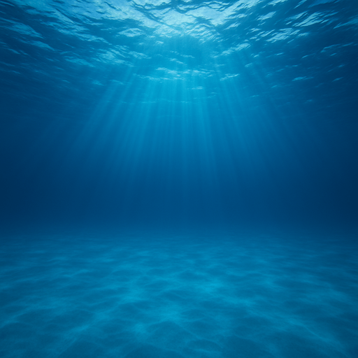 quite blue under water of sea