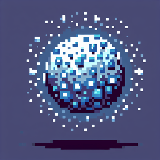 pixel art particles.
Single Game Texture. In-Game asset. 2d. Blank background. High contrast. No shadows.