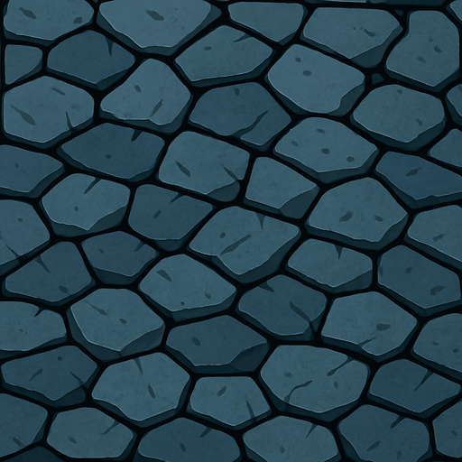 a floor made of stone.
In-Game asset.  2d.  High contrast.  No shadows