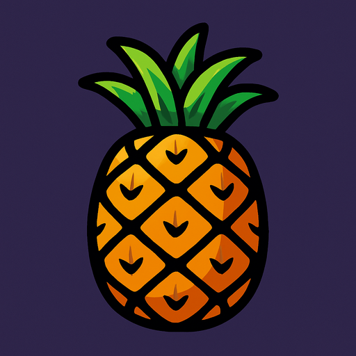 Ananas.
In-Game asset.  2d.  High contrast.  No shadows
