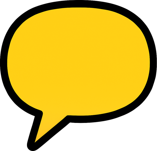 speechbubble.
In-Game asset.  2d.  High contrast.  No shadows