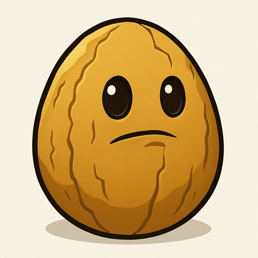 Wallnut del videojuego plantas vs zombies.
In-Game asset.  No shadows