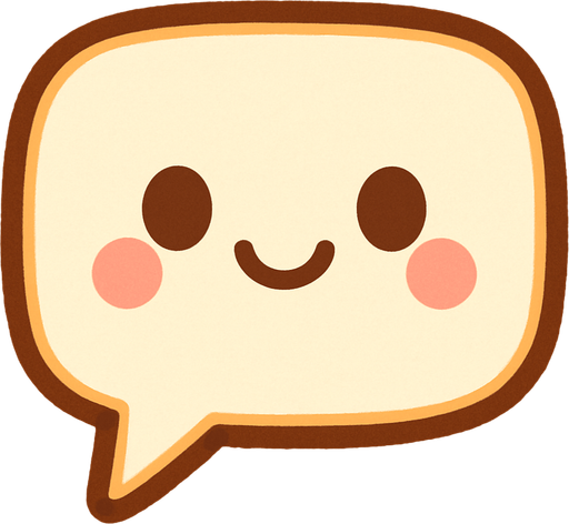 Generate a cute speech bubble.
In-Game asset.  2d.  High contrast.  No shadows