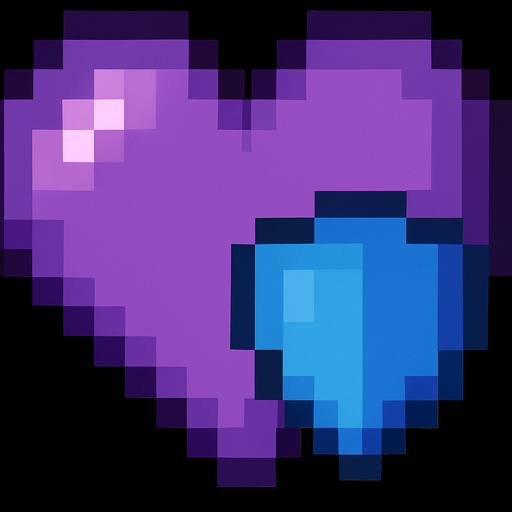 heart with blue shield