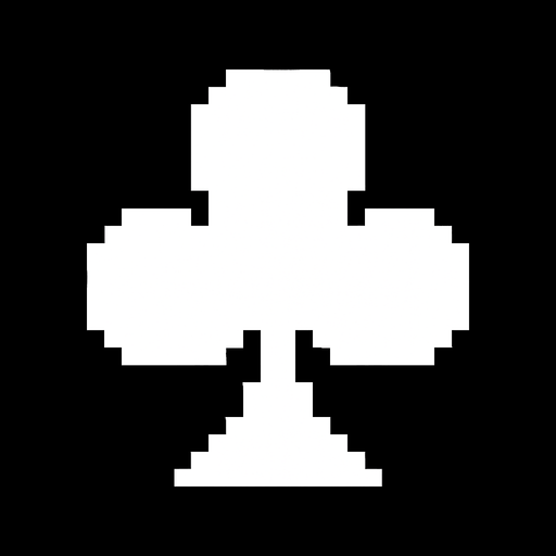 haz que este trebol blanco, sea pixeleado de 16x16