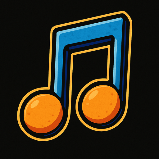 music note.
In-Game asset.  2d.  High contrast.  No shadows