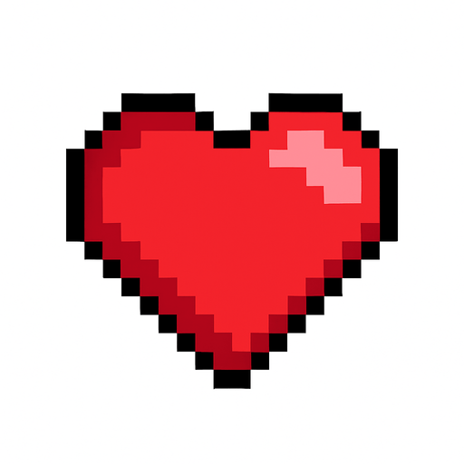 pixel hearth.
In-Game asset.  2d.  High contrast.  No shadows