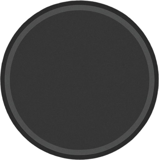 mostly transparent grey circle.
In-Game asset.  2d.  High contrast.  No shadows