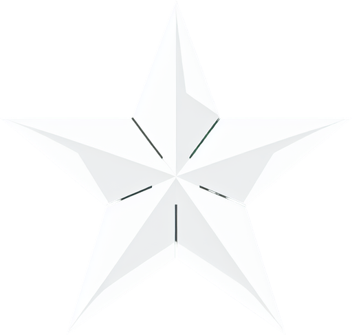star. 2d. white..
Single Game Texture. In-Game asset. 2d. Blank background. High contrast. No shadows.