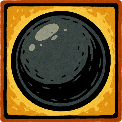 gülle.
In-Game asset.  2d.  High contrast.  No shadows