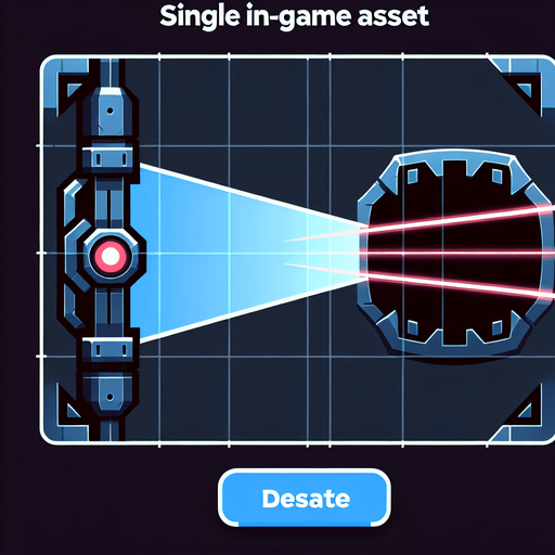 laser beam.
Single Game Texture. In-Game asset. 2d. Blank background. High contrast. No shadows. 
not sided
