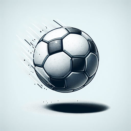 Football.
Single Game Texture. In-Game asset. 2d. Blank background. High contrast. No shadows.