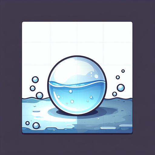 White water bubble.
Single Game Texture. In-Game asset. 2d. Blank background. High contrast. No shadows.