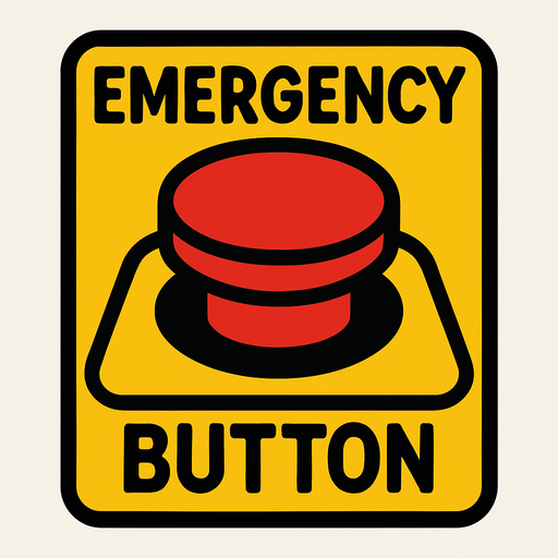 emergencyButton.
In-Game asset.  2d.  High contrast.  No shadows