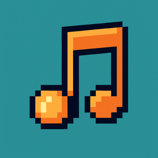 Nota yap 2d pixel art.
In-Game asset.  2d.  High contrast.  No shadows