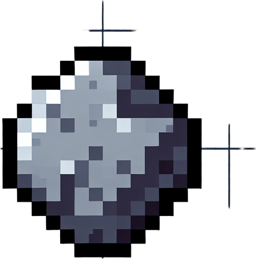Grey pixelated rock.
Single Game Texture.  In-Game asset.  2d.  Blank background.  High contrast.  No shadows