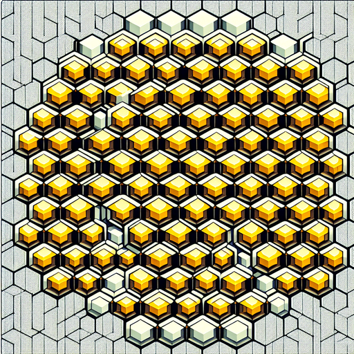 beehive patter 2d color.
Single Game Texture.  In-Game asset.  2d.  Blank background.  High contrast.  No shadows