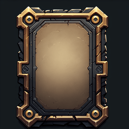 cardback mg.
Single Game Texture.  In-Game asset.  2d.  Blank background.  High contrast.  No shadows