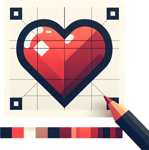heart icon.
Single Game Texture.  In-Game asset.  2d.  Blank background.  High contrast.  No shadows