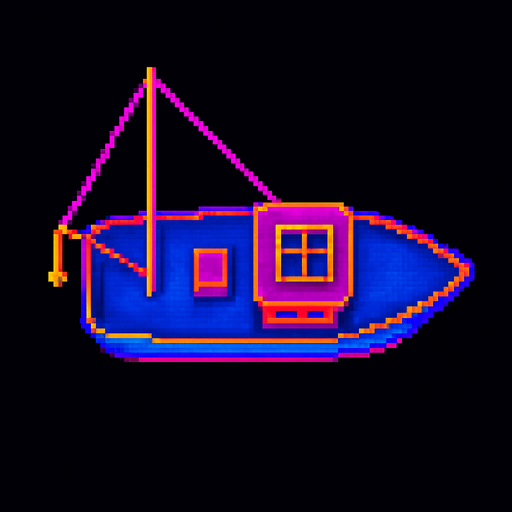 Top down view of this boat.