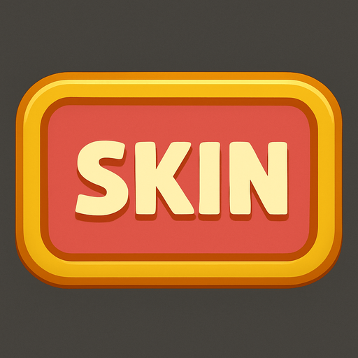 Make a skin buton.
In-Game asset.  2d.  No shadows