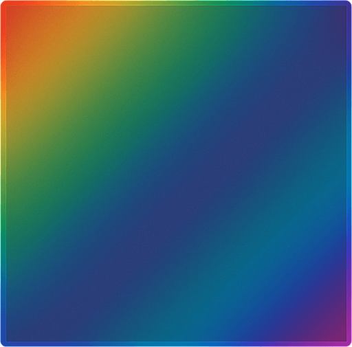 Translucent square rainbow overlay.
In-Game asset.  2d.  High contrast.  No shadows