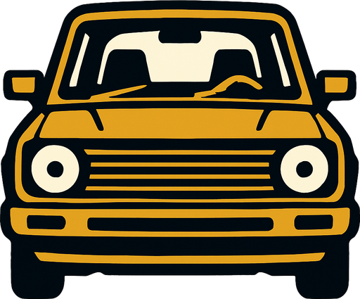 Car facing front.
In-Game asset.  2d.  High contrast.  No shadows