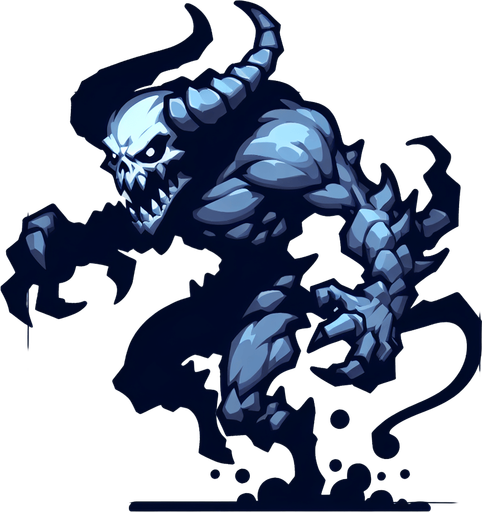 An image where a player can consider it a real enemy.
Single Game Texture. In-Game asset. 2d. Blank background. High contrast. No shadows.