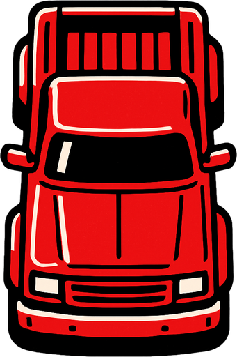 Can you make top down truck.
In-Game asset.  2d.  High contrast.  No shadows