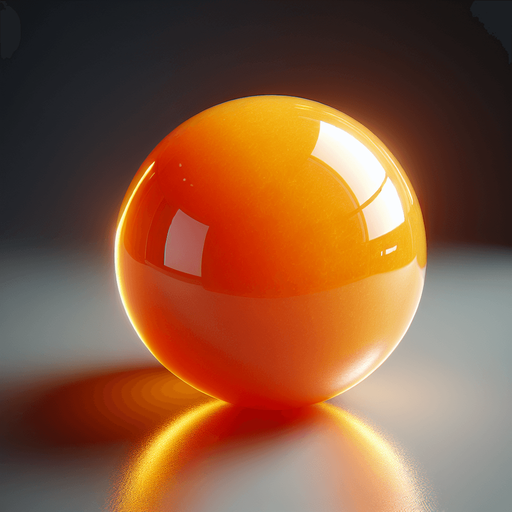 Basic Prompt:
Bright orange candy, in shades of orange, with a smooth and glossy surface, sweet and appealing looking confection.
More Detailed Prompt (Optional):
Vibrant orange candy, luminous as if lit by sunlight, with hints of orange and light tangerine tones, possessing a smooth and flawless surface, high-quality candy. The candy has light reflections and the background is softly blurred.
Additional Details to Add to the Prompt:
Shape: Sphere, cube, star, etc.
Texture: Smooth, matte, slightly grainy, etc.
Lighting: Natural light, studio light, warm light, cool light, etc.
Background: White, colored, patterned, candy store, kitchen counter, etc.
Additional Objects: Candy wrapper, glass jar, candy stand, etc.
Example Combined Prompt:
Sphere-shaped, bright orange candy, luminous as if lit by sunlight, with hints of orange and light tangerine tones, possessing a smooth and flawless surface, high-quality candy. There are distinct light reflections on the candy. The background is white.
Single Game Texture.  In-Game asset.  2d.  Blank background.  High contrast.  No shadows