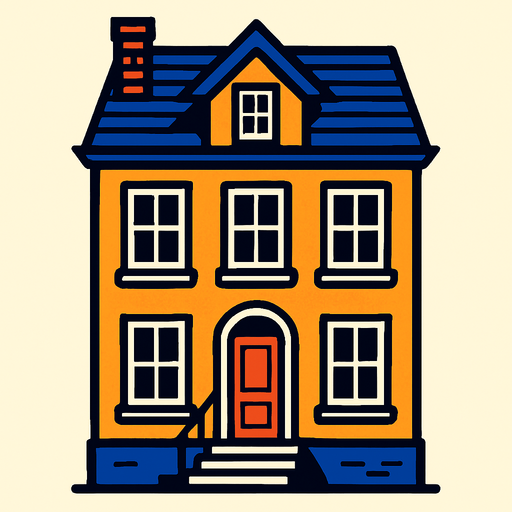 town house.
In-Game asset.  2d.  High contrast.  No shadows