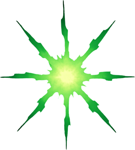 Radiation light effect for VFX.
In-Game asset.  2d.  High contrast.  No shadows