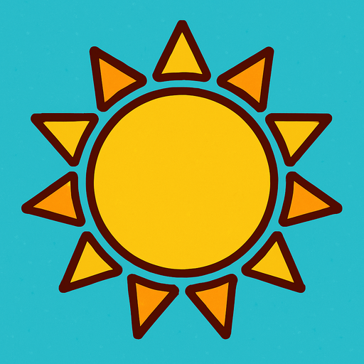 Sunny weather.
In-Game asset.  2d.  High contrast.  No shadows