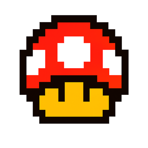8bit powerUp.
In-Game asset.  2d.  High contrast.  No shadows