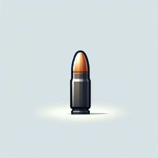 silah mermisi animasyon.
Single Game Texture.  In-Game asset.  2d.  Blank background.  High contrast.  No shadows