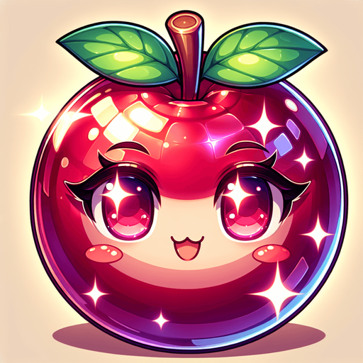 fruit shiny anime, no face

Single Game Texture. In-Game asset. 2d. Blank background. High contrast. No shadows.