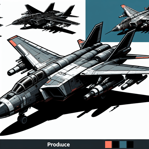A stronger fighter plane.
Single Game Texture. In-Game asset. 2d. Blank background. High contrast. No shadows.