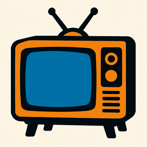 tv.
In-Game asset.  2d.  High contrast.  No shadows