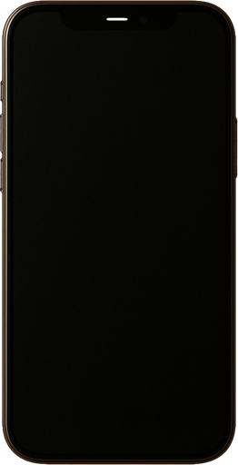 a smartphone (black screen)