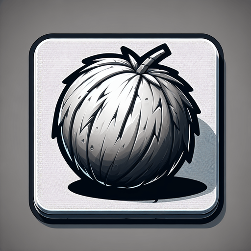 Make an image og a coconut.
Single Game Texture. In-Game asset. 2d. Blank background. High contrast. No shadows.