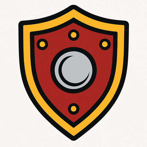 escudo.
In-Game asset.  2d.  High contrast.  No shadows